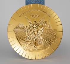 Paris 2024 Olympics “Gold” Medal with Ribbons !!! - $1,123.15 MXN