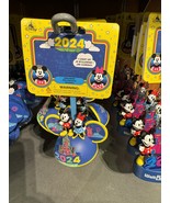 Walt Disney Worlld Mickey Minnie Mouse 2024 Ears Hat Ornament NEW - £31.88 GBP