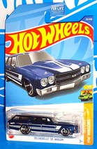 Hot Wheels 2022 HW Wagons Series #111 &#39;70 Chevelle SS Wagon Blue w/ MC5s - £2.39 GBP