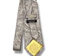 Donald J Trump Signature Collection 100% Silk Tie Taupe Paisley Handmade - £18.89 GBP