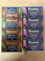 8 Pc Himalaya Ayurveda Sandal Glow Soap + Clear Skin Soap 75 gm each, Free Ship - £35.24 GBP