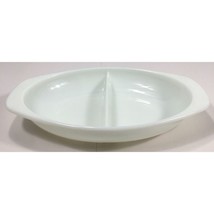 Vintage Pyrex Oval Divided Serving Dish 1 1/2 Qt Quart 1083 Made in USA - £13.36 GBP