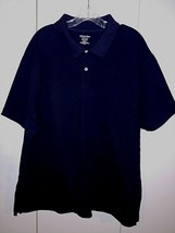 ST. JOHN&#39;S BAY MEN&#39;S SS DK NAVYHERITAGE POLO CLASSIC 100% COTTON SHIRT-X... - $11.29