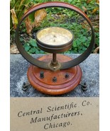 antique Galvanometer Tangent &quot;Central Scientific&quot; Chicago WOOD &amp; BRASS - $9,169.13 MXN