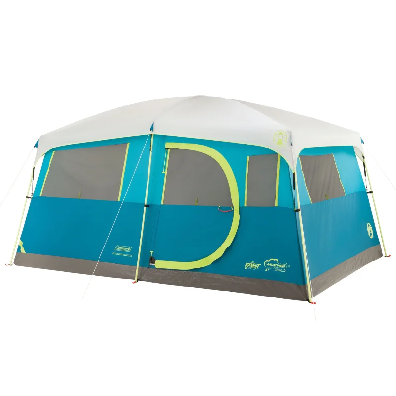 8-Person Tenaya Lake™ Fast Pitch™ Cabin Camping Tent with Closet, Light Blue - £238.97 GBP