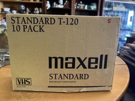 Maxell T-120 VHS 6-Hours High Quality Videocassette - 10 Pack - £22.37 GBP
