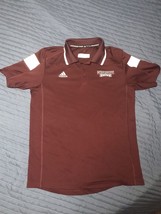 Adidas Mississippi State University Polo Shirt Medium Maroon Bulldogs - $9.60
