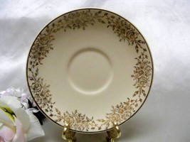 2786 Antique Taylor,Smith,Taylor Golden Roses Saucer - $3.00