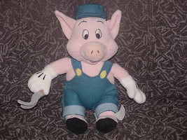 8&quot; Disney Practical Pig Plush Toy W/Shovel From The Three Little Pigs - £39.10 GBP