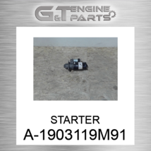 A-1903119M91 Starter Fits John Deere (New Oem) - £368.16 GBP