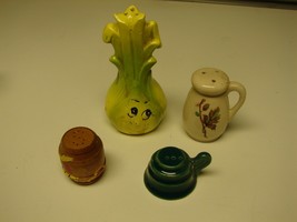 4 salt or pepper shakers with no mate vintage - $5.94