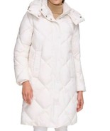 DKNY Diamond Quilted &amp; Hooded Puffer Coat XL - £102.49 GBP