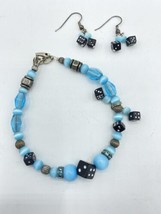 Mini DICE EARRINGS and BRACELET set Lucky Casino Craps Game Luck Charms ... - $29.61