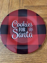 Christmas Santa Cookies Plate-BRAND NEW-SHIPS SAME BUSINESS DAY - $25.15