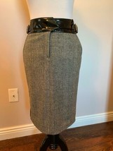  ROBERTO CAVALLI wool Blend Black &amp; White Plaid Pencil Skirt SZ IT 44/US... - $346.50