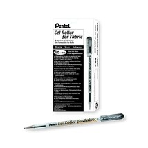 Pentel BN15Gel Ink Roller Ball Pen for Textiles, 0.5mm, Black  - $102.00