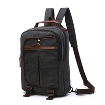 Scione Men Women Canvas Backpack Fashion Casual  Bag Small Travel for Male Femal - £137.31 GBP