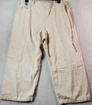 Warrior Capri Pants Women Size 2 Bone Cotton Flat Front Light Wash Wirel... - £11.38 GBP
