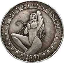 Medalla de fantasía E Pluribus Unum con una chica de dólar - $18.55 CAD