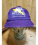Vintage POPE &amp; TALBOT INC Manufacturing Purple Corduroy Adjustable Truck... - $12.23