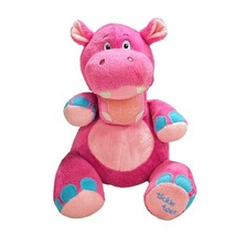 Nuby Tickle Toes Pink Hippo Plush Stuffed Animal Soft Toy 10.5 Inch NOT WORKING - £6.07 GBP
