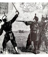 Virginius Outrage Shooting Victorian 1898 Print Cuba&#39;s Freedom Spanish W... - $550.13 MXN