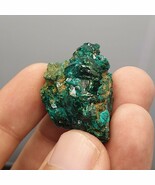 Hermoso espécimen de cristal de dioptasa verde, cristales druzy verde 12... - $122.00