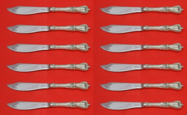 Old Colonial by Towle Sterling Silver Fish Knife Custom Set 12 pcs 8 1/4" - $1,795.07 CAD