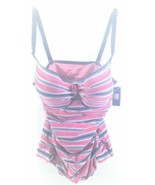 Cayo De Agua Womens Bikini Multicolour Stripe Size 16 D Cup Swim Bathing... - £20.33 GBP