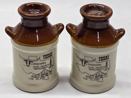 Vintage Texas Alamo Milk Jug Salt &amp; Pepper Shaker Set - Farmhouse Countr... - $221.06 MXN