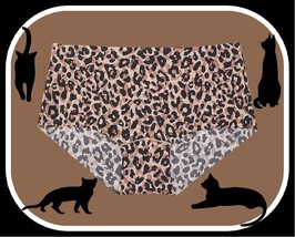 XL NO SHOW Layered Leopard Stretch Victorias Secret PINK Boyshort Brief Panty - £8.81 GBP