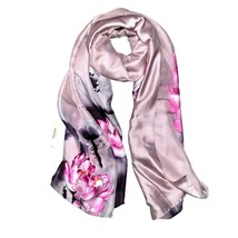 NWT Silk Scarf Women&#39;s Large Rectangle Shawl Wrap 35&quot; x 70&quot; LJD0234 - £15.19 GBP