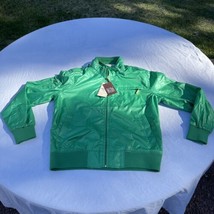 NWT Vtg Regal Wear Bright Green Jacket Size XL Pockets Full Zip Small Flaw - $54.00