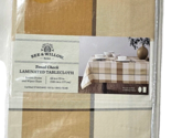 Bee &amp; Willow Home Tonal Check Laminated Tablecloth Resists Stains 52x70 ... - $32.99