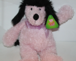 Sugar Loaf Plush Pink Black Poodle 16&quot; Puppy Dog Soft Toy Stuffed Coinst... - $441.07 MXN