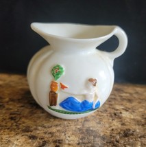 Ceramic Miniature Decorative Creamer Pitcher Japan 2.75&quot; Tall 4 Ounce Capacity - £6.25 GBP