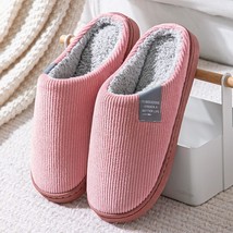 New Women Indoor Slippers Warm Plush Home Slipper Anti Slip Autumn Winter Shoes  - £14.34 GBP