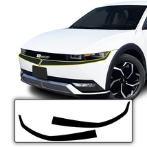 Fit Hyundai Ioniq 5 Front Grille Chrome Delete Cover Decal Blackout Trim... - £31.46 GBP