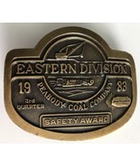 Peabody Coal Company Eastern Division 1983 Safety Award Belt Buckle Vtg ... - $25.79 CAD