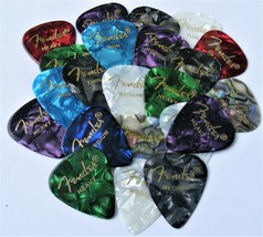 Fender 351 Premium Celluloid Guitar Picks 12 Variety Pack (Thin, Med and... - £6.68 GBP