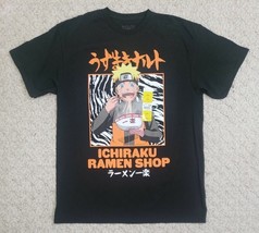 Ichiraku Ramen Shop T Shirt Mens L Hero Academia Naruto Anime Black Shon... - $328.62 MXN