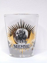 Mackinac Island Michigan With Horse Drawn Carriage &amp; Bridge Shot Glass - £8.62 GBP