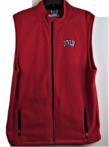University of Las Vegas Rebels UNLV Vest Size Large Full Zip Up Red - £12.32 GBP