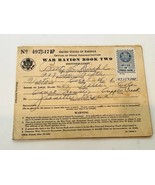 War Ration Book WW2 ephemera WWII military stamp Victor Colorado CO vtg ... - £14.75 GBP