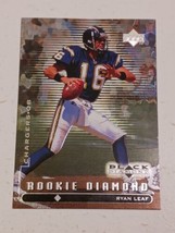 Ryan Leaf San Diego Chargers 1998 Upper Deck Black Diamond Rookie Diamond Card - £0.77 GBP