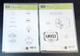 Set of 2 Stampin Up, Youre Lovely and You Brighten My Day - £23.18 GBP