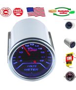 Precision 2&quot; 52mm Volt Gauge Meter with Red LED - Universal Automotive Use - $664.49 MXN