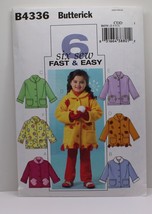 Vintage Butterick B4336 Sz 2-3-4-5-6-7-8 Children&#39;s Jacket - $18.99