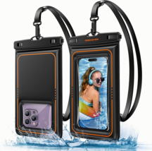 Floating Waterproof Phone Pouch Case Dry Bag for Phones to 7&quot; w/ Lanyard... - £14.37 GBP