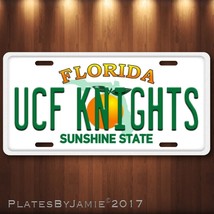 UCF KNIGHTS  Aluminum License Plate Tag New University of Central Florida  - £13.42 GBP